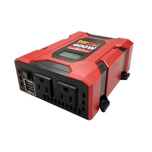 lot 69801 image: EverStart 400 Watts Portable Slim Inverter with Digital Display and Multiple USB and AC Ports