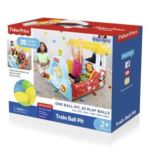 lot 69849 image: Fisher-Price Train Ball Pit with 25 Multi-Colored Play Balls