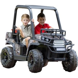 lot 69873 image: Realtree 24 Volt UTV Powered Ride-On by Dynacraft with Custom Realtree Graphics and Working Headlights