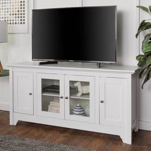 lot 69881 image: Walker Edison Wood 52 in. Storage TV Media Console (Damage See photos)