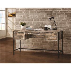 lot 69882 image: Coaster Company Writing Desk, Salvaged Cabin and Black Damaged see photos