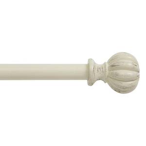 lot 19749 image: Kenney Rachel 58 Window Curtain Rod, 48-86, Antique White