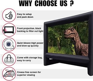 lot 19755 image: Inflatable Outdoor Movie Projector Screen Blow Projector Screen