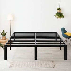 lot 19756 image: 18 Heavy Duty King Steel Slat, No Box Spring Needed, Black