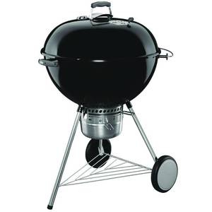 lot 19776 image: Weber Original Kettle Premium 26 inch Charcoal Grill Model 16401001 - Black