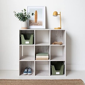 lot 19825 image: Signature Design by Ashley Paxberry Coastal 9 Cube Storage Organizer
