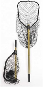 lot 19836 image: Open hoop dimension 14 x 18 inches. Folded dimension 8 x 26 inches. 52 inch total length Features telescoping handle for easy extra reach.