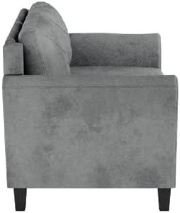 lot 19881 image: LifeStyle Solutions Collection Grayson Micro-fabric Chair, 35.43x 32x 32.68, Dark Gray
