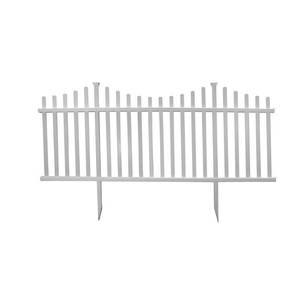 lot 19893 image: Manchester No-Dig Vinyl Fence Kit (42in x 92in) (2 Pack)