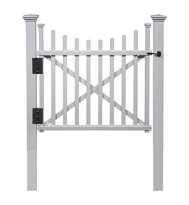 lot 19953 image: Zippity Outdoor Products ZP19019 Manchester Vinyl Gate, White