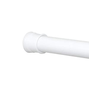 lot 19971 image: Zenna Home Adjustable Curtain Tension Shower Rod, 51 to 86 Inches, White