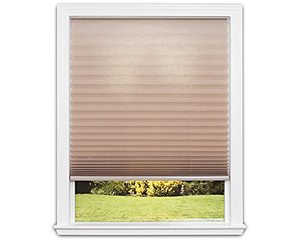 lot 19994 image: Redi Shade Easy Lift Trim-At-Home Cordless Pleated Light Filtering Fabric Shade (Fits Windows 19-36), 36 Inch x 64 Inch, Natural