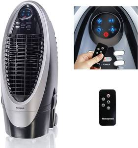 lot 19811 image: Honeywell Fan & Humidifier with Detachable Tank, Carbon Dust Filter & Remote Control, Indoor Portable Evaporative Cooler
