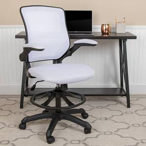 lot 2746 image: Flash Furniture Mid Back Mesh Ergonomic Drafting Chair