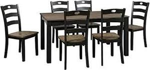 lot 2710 image: Signature Design by Ashley Froshburg Dining Room Table Set