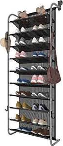 lot 2831 image: FKUO 10 Tier Over the Door Shoe Rack