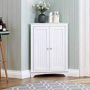 lot 2885 image: Spirich Home Corner Storage Cabinet