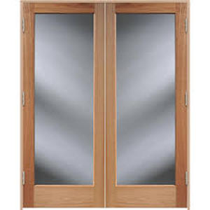 lot 2894 image: Verona Home Design Manufactured Wood Glass French Door