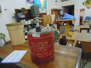 lot 3878 image: 5 Gallon - Sunflower Oil Co. - Moundridge Ks. Can