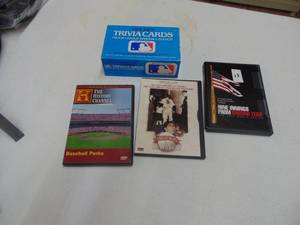 lot 3922 image: Baseball DVDs and Trivia Game