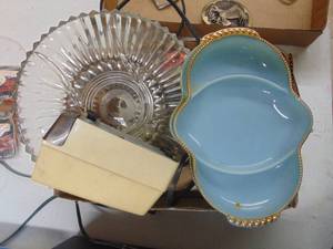 lot 3993 image: Fire King Serving Trays and more