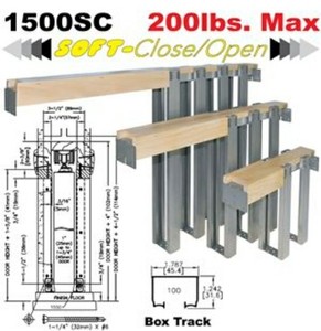 lot 4 image: Johnson Hardware 1500 Soft Close Series Commercial Grade Pocket Door Frame