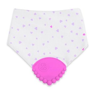 lot 30012 image: chewbeads Baby Drool Bib in Violet