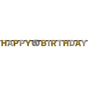 lot 30027 image: Sparkling Celebration 60 Prismatic Letter Banner