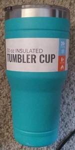 lot 30054 image: 30 Oz Insulated Aqua Tumbler Cup