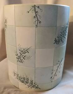 lot 30083 image: Croscill Rainier Wastebasket