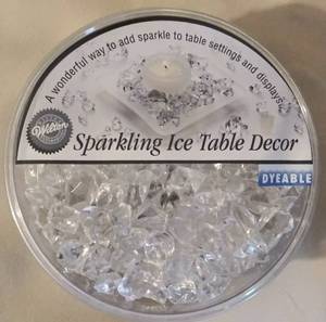 lot 30084 image: Wilton Sparkling Ice Table Decor Fake Ice Chips Wedding Retail Party Decorating