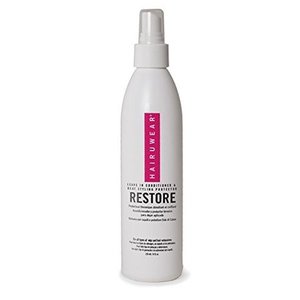 lot 30086 image: HairUWear Restore Leave in Conditioner & Heat Styler Protector for Wigs & Hair Extensions 8 oz.