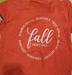 lot 31027 image: Womens Fall Tshirt Size Lg