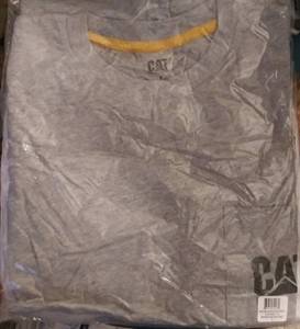 lot 31041 image: Cat Mens Size Large Heather Gray Builder Sleeveless Pocket Tee 1510453