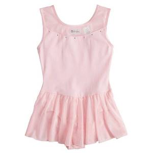 lot 31066 image: Girls Jacques Moret Stud Sparkle Skirted Tank Dance Leotard, Girls, Size Medium, Pink