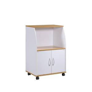 lot 6695 image: Mini Kitchen Cart White - Hodedah