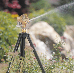 lot 6749 image: Orbit 58308N Telescoping Tripod Metal Sprinkler