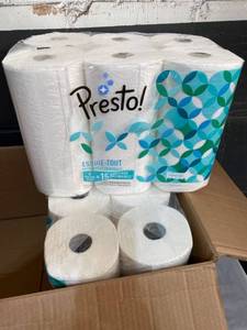 lot 6752 image: Amazon Brand - Presto Flex-a-Size Paper Towels, Huge Roll, 12 Count  30 Rolls