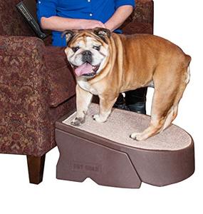 lot 6819 image: Pet Gear Stramp Stair and Ramp Combination, DogCat Easy Step, LightweightPortable, Sturdy, Extra Wide, Gentler Sloped