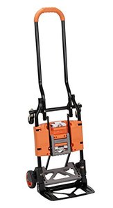 lot 6820 image: Cosco 12222BGO1E Shifter Multi-Position Heavy Duty Folding Hand Truck and Dolly, Orange, Cart