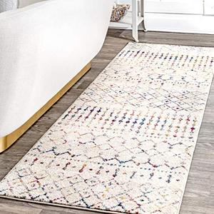 lot 6826 image: nuLOOM Moroccan Blythe Runner Rug, 2 8 x 8, Light Multi