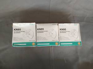 lot 6955 image: 3 Boxes KN95 Anti particulate Face Mask 20 Pcs