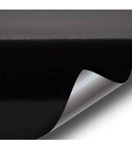 lot 53811 image: Vvivid Black Gloss Bulk Roll Vinyl Wrap Roll with Air Release Technology - 10�� x 5��