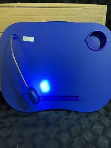lot 53824 image: Detachable LED Light Laptop Tray - Blue