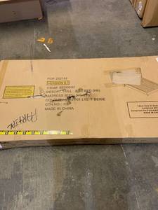 lot 53834 image: Full Size Botton Accent Head Board ONLY HEADBOARD - Light Beige