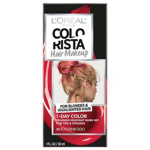 lot 53902 image: Loreal paris colorista hair makeup 1-day hair color, hotpink300 (for blondes), 2 pack