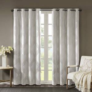 lot 53923 image: SunSmart Bentley 50 x 108 Ogee Jacquard Total Blackout Window Panel