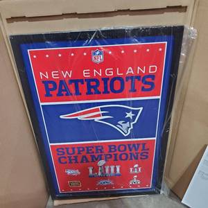 lot 53977 image: NEW ENGLAND PATRIOTS POSTER