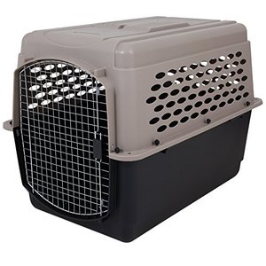 lot 6869 image: Petmate Vari Kennel Heavy-Duty Dog Travel Crate No-Tool Assembly, 40 Long, 70-90 lb, TaupeBlack