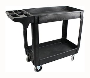 lot 6874 image: MaxWorks 80855 500-Pound Service Cart With Two Trays (41 x 17 Overall Dimensions)
